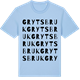 Blue Soul t-shirt med Gryts bruk ordlek t-shirt