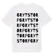 White t-shirt med Grytstorp ordlek t-shirt
