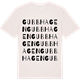 Vintage White t-shirt med Gubbhagen ordlek t-shirt