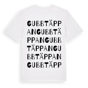 Gubbtäppan ordlek t-shirt – ekologisk bomull t-shirt från Pinshirt