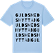 Blue Soul t-shirt med Guldsmedshyttan ordlek t-shirt