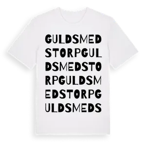 Guldsmedstorp ordlek t-shirt – ekologisk bomull t-shirt från Pinshirt