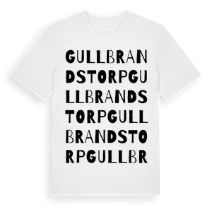Gullbrandstorp ordlek t-shirt – ekologisk bomull t-shirt från Pinshirt