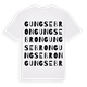 White t-shirt med Gungsebron ordlek t-shirt
