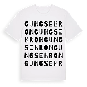 Gungsebron ordlek t-shirt – ekologisk bomull t-shirt från Pinshirt