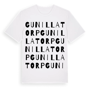 Gunillatorp ordlek t-shirt – ekologisk bomull t-shirt från Pinshirt