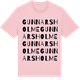 Pink Cotton t-shirt med Gunnars Holme ordlek t-shirt