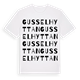 White t-shirt med Gusselhyttan ordlek t-shirt