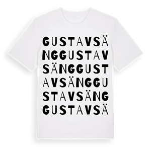 Gustavsäng ordlek t-shirt – ekologisk bomull t-shirt från Pinshirt
