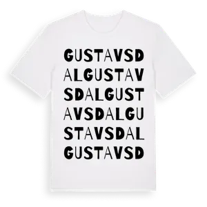 Gustavsdal ordlek t-shirt – ekologisk bomull t-shirt från Pinshirt