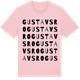 Pink Cotton t-shirt med Gustavsro ordlek t-shirt