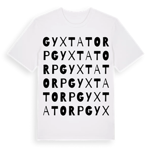 Gyxtatorp ordlek t-shirt – ekologisk bomull t-shirt från Pinshirt