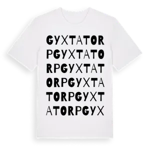 Gyxtatorp ordlek t-shirt – ekologisk bomull t-shirt från Pinshirt