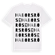 White t-shirt med Habors röse ordlek t-shirt