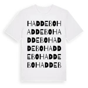 Haddebo ordlek t-shirt – ekologisk bomull t-shirt från Pinshirt