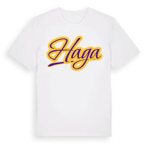 Haga baseball t-shirt – ekologisk bomull t-shirt från Pinshirt