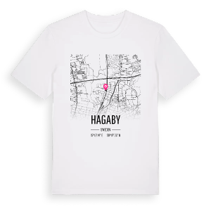 Hagaby karta t-shirt – ekologisk bomull t-shirt från Pinshirt