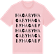 Pink Cotton t-shirt med Hagaby ordlek t-shirt