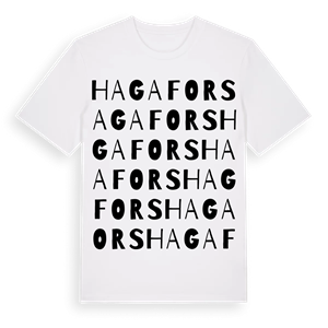 Hagafors ordlek t-shirt – ekologisk bomull t-shirt från Pinshirt