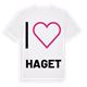 Jag älskar Haget t-shirt stort tryck