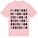 Pink Cotton t-shirt med Haggården ordlek t-shirt