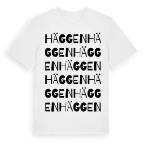 Häggen ordlek t-shirt – ekologisk bomull t-shirt från Pinshirt