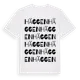 White t-shirt med Häggen ordlek t-shirt