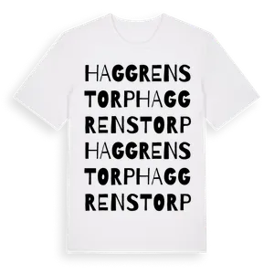 Haggrenstorp ordlek t-shirt – ekologisk bomull t-shirt från Pinshirt