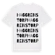 White t-shirt med Haggrenstorp ordlek t-shirt