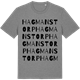Mid Heather Gray t-shirt med Hagmanstorp ordlek t-shirt