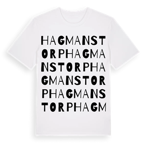 Hagmanstorp ordlek t-shirt – ekologisk bomull t-shirt från Pinshirt