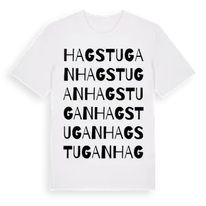 Hagstugan ordlek t-shirt – ekologisk bomull t-shirt från Pinshirt