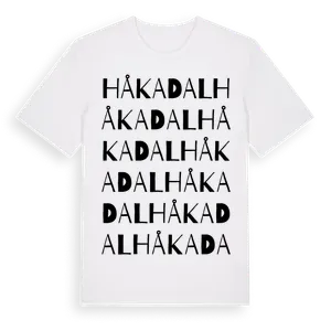 Håkadal ordlek t-shirt – ekologisk bomull t-shirt från Pinshirt