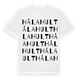 White t-shirt med Hålahult ordlek t-shirt