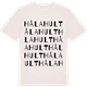 Vintage White t-shirt med Hålahult ordlek t-shirt