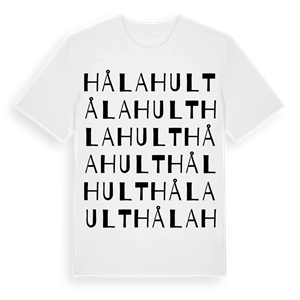 Hålahult ordlek t-shirt – ekologisk bomull t-shirt från Pinshirt