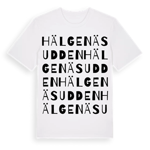 Hälgenäsudden ordlek t-shirt – ekologisk bomull t-shirt från Pinshirt