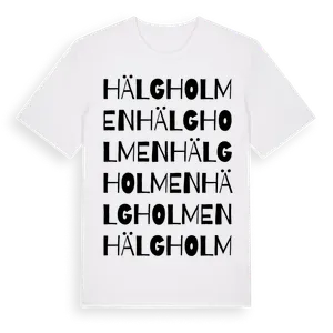 Hälgholmen ordlek t-shirt – ekologisk bomull t-shirt från Pinshirt