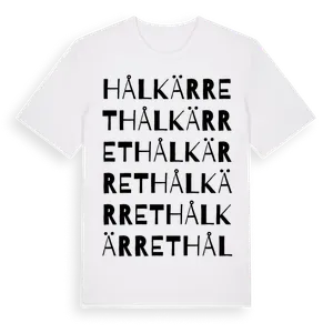 Hålkärret ordlek t-shirt – ekologisk bomull t-shirt från Pinshirt