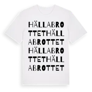 Hällabrottet ordlek t-shirt – ekologisk bomull t-shirt från Pinshirt