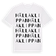 White t-shirt med Hällaklippan ordlek t-shirt