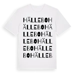 Hällebo ordlek t-shirt – ekologisk bomull t-shirt från Pinshirt