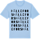 Blue Soul t-shirt med Hällefors ordlek t-shirt