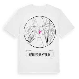 Hällefors Kyrkby t-shirt – ekologisk bomull t-shirt från Pinshirt