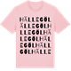 Pink Cotton t-shirt med Hällegöl ordlek t-shirt