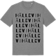 Mid Heather Gray t-shirt med Hällevi ordlek t-shirt