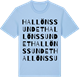 Blue Soul t-shirt med Hallönssundet ordlek t-shirt