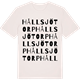 Vintage White t-shirt med Hållsjötorp ordlek t-shirt