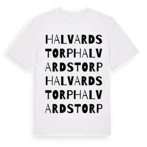 Halvardstorp ordlek t-shirt – ekologisk bomull t-shirt från Pinshirt