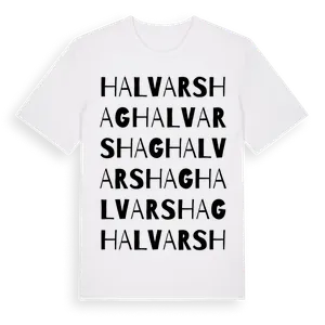 Halvarshag ordlek t-shirt – ekologisk bomull t-shirt från Pinshirt